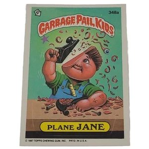 Vintage Garbage Pail Kids Plane Jane Series 9 #348a Puzzle Piece Part - Picture 1 of 6