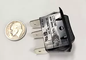 Rocker Switch - SPDT / (On) - Off -(ON) GC 35-695bu (1pc) momentary both ways - Picture 1 of 2