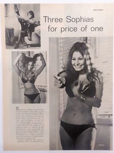 Sophia Loren life magazine front and back original article. - Picture 1 of 2