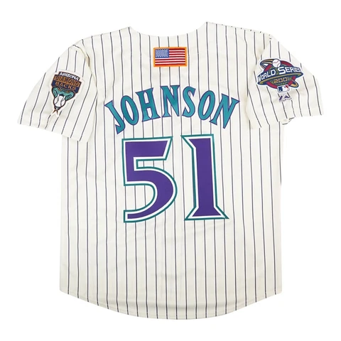 Randy Johnson 2001 Arizona Diamondbacks Alt Home World Series Men's Jersey Cover
