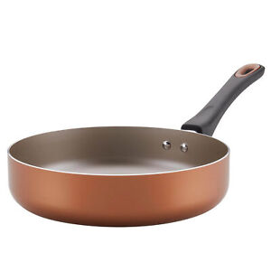 12-Inch Performance Nonstick Deep Frying Pan/Fry Pan, Copper