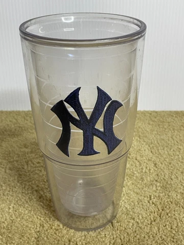 New York Yankees Patch Baseball Tall Tervis Tumbler Cup 24 oz Insulated Travel Cover