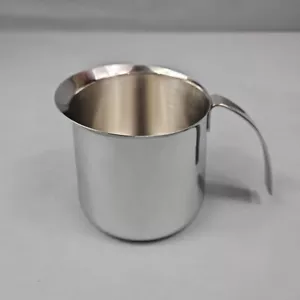 COFFEE CAPPUCCINO MILK FROTHING PITCHER 20oz KRUPS 18/8 STAINLESS STEEL 4 X 4" - Picture 1 of 6