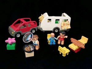Lego Duplo Caravana 5655 Juego Completo Coche Cámper Barbacoa Hombre Mujer Niño Comida - Imagen 1 de 24