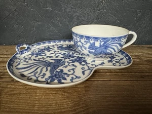 Noritake Tasse & Untertasse / Tablett, Howo Muster - Bild 1 von 13