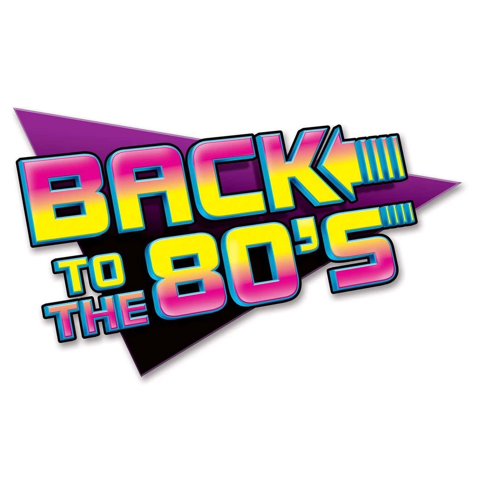 Beistle Back To The 80's Sign | Party Supply | Decoration - Image 1 of 1