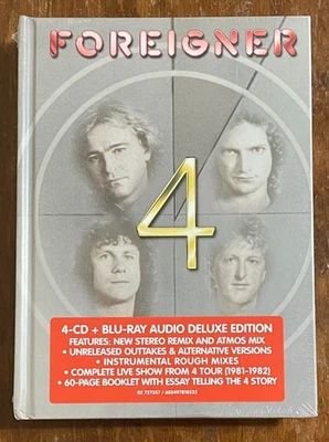 Foreigner 4 Deluxe Edition NEW 2025 4 CD Blu-ray Audio Rhino R2 727357 5 Discs - Image 1 of 2