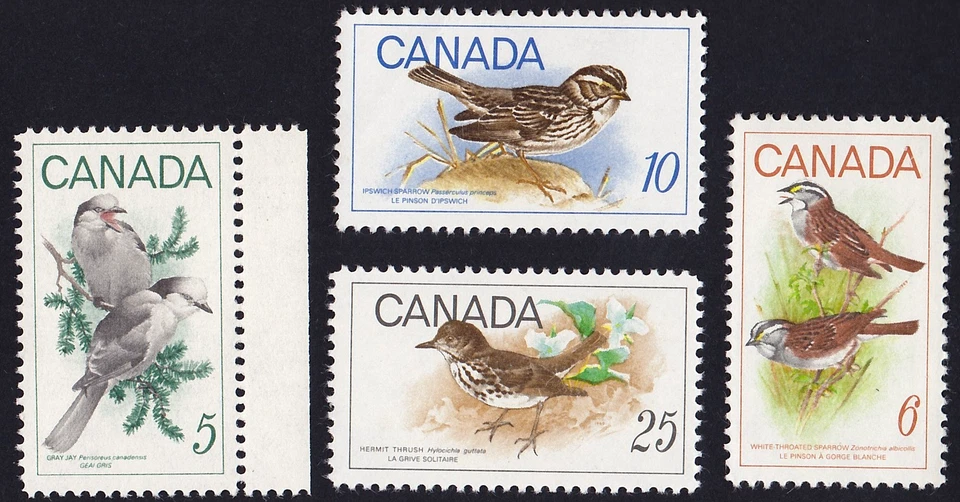 CANADA 1968-1969 BIRDS Sc 478, 496-498 MNH - Image 1 of 1