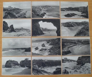 COLLECTION OF 12 X VINTAGE POSTCARDS OF NEWQUAY,CORNWALL BY JUDGES LTD,HASTINGS - Picture 1 of 2