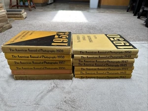 The American Annual Of Photography Hardcover Lot Of 13 Books 1934-1950 - Picture 1 of 12