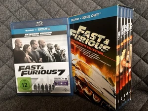 FAST & FURIOUS ALLE BLU-RAY 1+2+3+4+5+7 INSGESAMT 11 DISCS IN BOX (1-5) + 7 - Bild 1 von 12