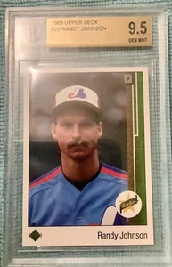 RANDY JOHNSON 1989 UD Rookie TRUE GEM MINT BGS 9.5 grades 10 and (3) 9.5`s - Picture 1 of 2