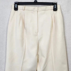 Pantalone plissettato bianco vintage classico Richard Evans 100% pura lana 16 - Foto 1 di 12