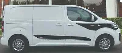 Se adapta a Fiat Talento capó y rayas laterales vinilo gráficos ala calcomanías ambos lados Foto 1 de 4