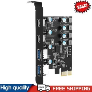 Carte d'extension PCIE 2*Port USB A+2*Port USB C/USB3.2 GEN1 Carte module d'extension - Photo 1/11