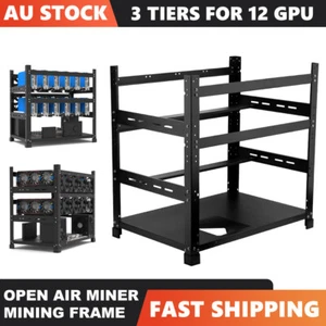 Server Rack 12 GPU Fixing Frame Mining Case Chassis Holder Motherboard Bracket - Picture 1 of 12