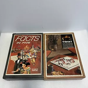 Lot of 2 Vintage 1960's 3M Book Shelf Games - Twixt & Facts in Five - Picture 1 of 7