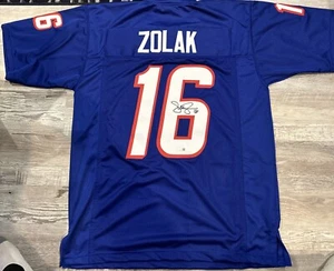 SCOTT ZOLAK SIGNED AUTO NEW ENGLAND PATRIOTS SIGNED CUSTOM JERSEY W/JSA CERT D - Picture 1 of 3