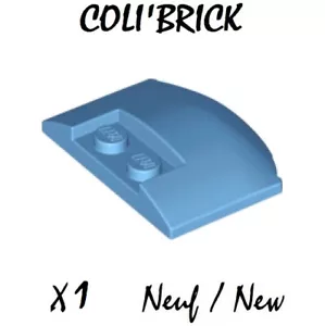 Lego 93604 - 1x Toit / Wedge 3x4x2/3 Triple curved - Bleu Medium Blue - NEW NEUF - Imagen 1 de 1