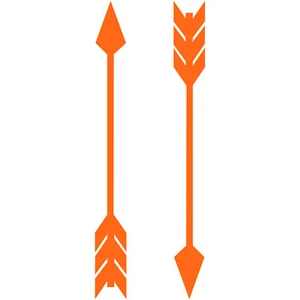 2x Feather Arrow 3" Vinyl Decal Car Window Wall Sticker Car Tribal Nursery  - Picture 1 of 26