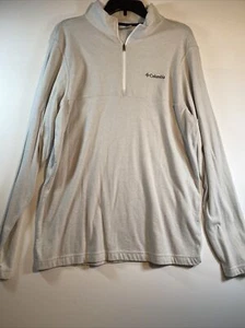 Columbia Pullover Erwachsene Large elfenbeinfarben Outdoor Viertelreißverschluss Freizeit Herren - Bild 1 von 7