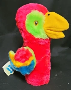 Vintage Dakin Super Nature Puppet Plush Polly Parrot with Tag - Picture 1 of 9