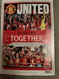Inside United Official Manchester United FC Magazine July 2024 Winning Together - Picture 1 of 2