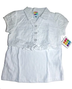 Healthtex Baby Girl Embroidered eyelit Layered TOP Size 18 Months White NWT - Picture 1 of 2