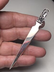 Egyptian Sterling Silver  Letter Opener Bookmark combination