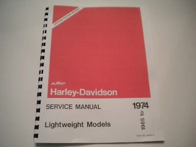 1965-74 Harley-Davidson M 50 65,Z & X 90,Baja,Rapido 125 Shop Service Manual
