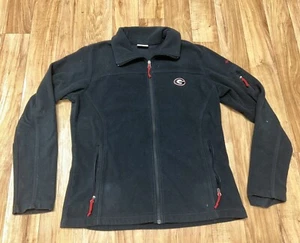 UGA Georgia Bulldogs Fleece Columbia Black Women’s Large - Picture 1 of 3