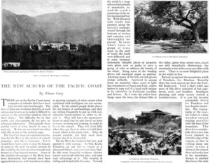 Pasadena California HOLLYWOOD BUNGALOW Tacoma PACIFIC COAST SUBURBS 1912 Article - Picture 1 of 4