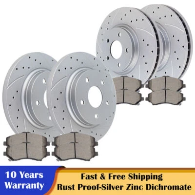 Front Rear Brake Rotors and Pads for 08-11 Chrysler TOWN&COUNTRY Journey Grand - Image 1 of 4
