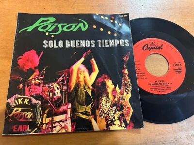 POISON Nothin' But A Good Time 1988 MEXICO 7" PROMO 45 Glam Metal Bret Michaels - Image 1 of 4