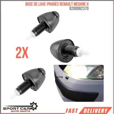 Renault Megane II OEM Sunshine Front Wash Nozzle 8200082370 2 Piece - Image 1 of 4