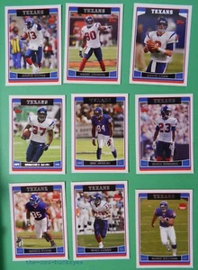 2006 Topps Houston Texans Team Set 9 Karten David Carr Mario Williams - Bild 1 von 1
