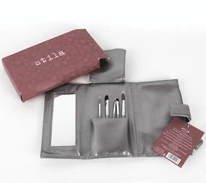 Juego de cepillos Stila Holiday con estuche, 5 cepillos para ojos #2, #4, #9, #10, #11 nuevos en caja - Imagen 1 de 11