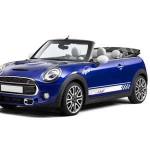Car Side Stripes Checkered Union Decals Stickers for MINI Cooper F55 F56 F54 F57 - Imagen 1 de 7