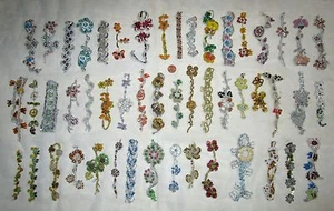 VERY RARE LOT Antique Vintage Sari TRIM LACE EDGING RIBBON 20 Pcs APPLIQUES DOLL - Picture 1 of 1