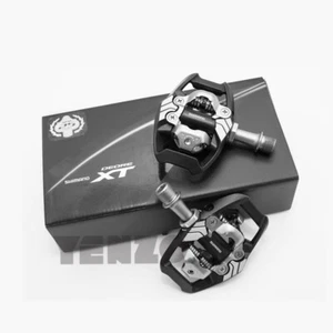 SHIMANO DEORE XT PD-M8020 mtb bike pedal with SPD cleats Self-Locking SPD MTB - Picture 1 of 5