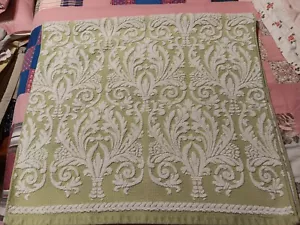Bourne Bath Towel. Green & White. 47 X 24 Inches - Picture 1 of 7