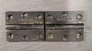 Bisagras a tope de hierro fundido 2 1/4" X 2 3/4" antiguas - Imagen 1 de 6