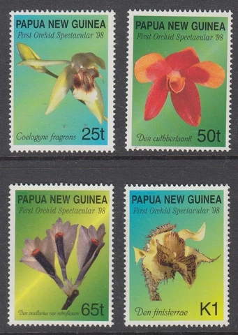 Papua New Guinea 1998 Orchids set MUH Cover
