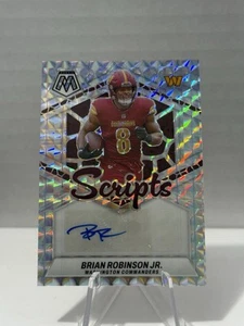🔥 BRIAN ROBINSON JR 2024 Panini Mosaic Scripts - Auto Washington Commanders🔥 - Picture 1 of 4