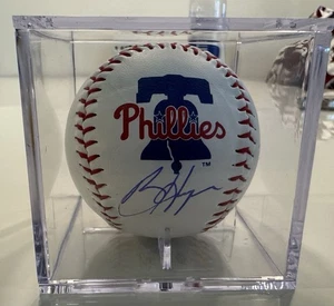 BRYCE HARPER Autographed Baseball Phillies #3 Autograph Holo COA Logo Ball, Case - Picture 1 of 5