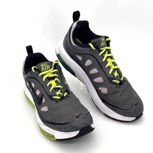 Nike Air Max Running Shoes Mens Size 8.5 Gray & Neon Green Jogging Workout - Picture 1 of 15