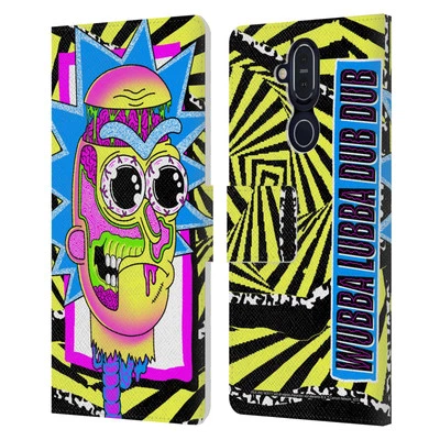 OFFICIAL RICK AND MORTY SEASON 1 & 2 GRAPHICS LEATHER BOOK CASE FOR NOKIA PHONES - Image 1 of 4