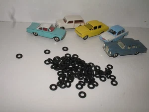 D07, DINKY X 30 pneus strié pour FIAT600, opel kadett, R4, MINI, HERALD,. 13 / 7 - Imagen 1 de 4