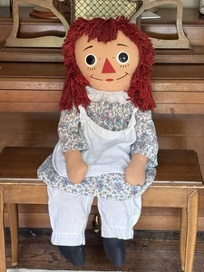 Seltene Vintage 60er Jahre XL Annabelle The Original Knickerbocker Raggedy Ann Puppe - Bild 1 von 19