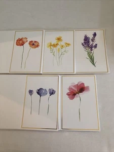 33 Assorted All Occasion Greeting Note Cards Blank Flowers Envelopes Stickers - Picture 1 of 4